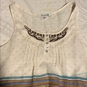 Forever 21 blouse with jewels